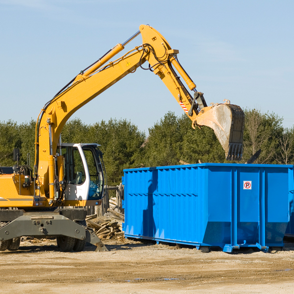 are there any restrictions on where a residential dumpster can be placed in Burns OR